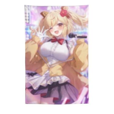 Imagem de LIEGBMEU Tapeçaria sexy de anime menina 152 x 228 cm arte de colcha de parede decoração de tapeçaria caprichosa AF186