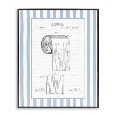 Imagem de Stupell Industries Papel higiênico vintage envernizado preto emoldurado giclée design de arte por Lettered and Fored, 14 x 11