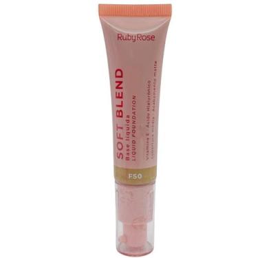 Imagem de Base Líquida Soft Blend Ruby Rose Vitamina E + Hialurônico, F50
