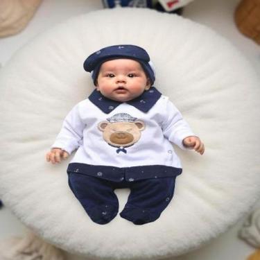 Imagem de Macacão Plush Bebê Menino Bryan Marinheirinho 02 peças - Maria's Baby,