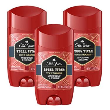 Imagem de Old Spice Desodorante antitranspirante Steel Titan, 74 g (pacote com 3)
