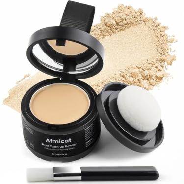 Imagem de Pó instantâneo da linha do cabelo, retoque de raiz para cobertura de cabelos grisalhos e queda de cabelo, cobertura de raiz esconde a perda de cabelo e manchas carecas, cor de cabelo natural e não