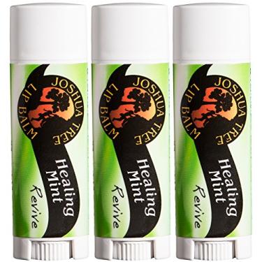 Imagem de Joshua Tree Protetor labial orgânico Healing Mint Revive (pacote com 3)