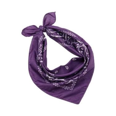 Imagem de Bandana Unissex Com Estampa Boêmia De Paisley, Bandana Hiphop, Máscara