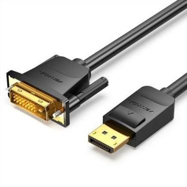Imagem de Cabo Vention Adaptador Displayport Para Dvi D 1080p Dp 1m