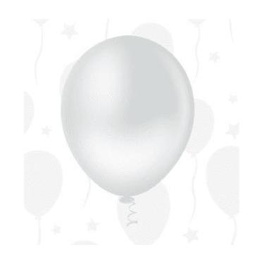 Imagem de BALÃO LISO REDONDO - PIC PIC Nº 16 - BRANCO - Pacote com 12 unidades