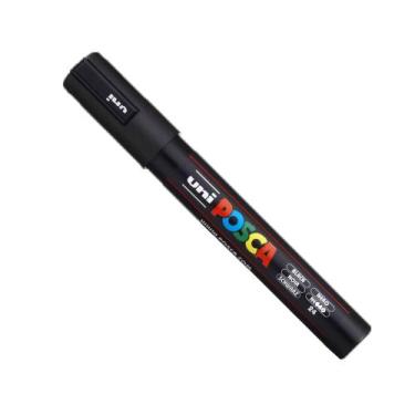 Imagem de Caneta Posca PC-5M UniBall Unidade, Preto