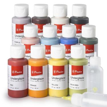 Imagem de Conjunto Underglaze Pasler Líquido Opaco Concentrado 60mL x12