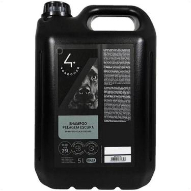 Imagem de Shampoo pelagem escura 5l 4 groomer profissional ibasa para cães e gat