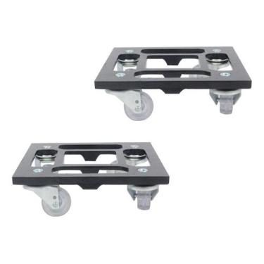 Imagem de Kit Com 2 Suportes Para Vaso 20cm Quadrado Com Rodinhas - Tecnofusi, P