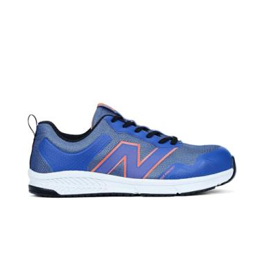 Imagem de New Balance Sapato industrial masculino Aluminum Toe Evolve, Azul/laranja, 7 Wide