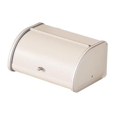 Imagem de IEUDNS Caixa de pão, porta-chaves, recipiente, armazenamento multiuso, suporte para pão, produtos de panificação, diversos, entrada, cafeteria, Branco 35x26x17cm