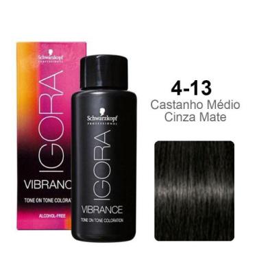Imagem de Schwarzkopf  Igora Vibrance 4-13 Castanho Médio Cinza Mate 60ml, UNICA