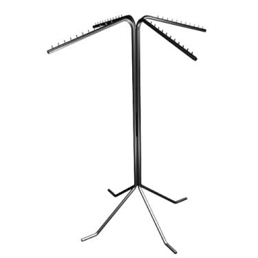 Imagem de Cabideiro Arara Árvore 4 Lados de Metal Expositor Reforçado(Preto)