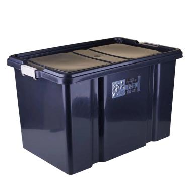 Imagem de Caixa Organizadora Cazza Premium em Plástico Preta 65L