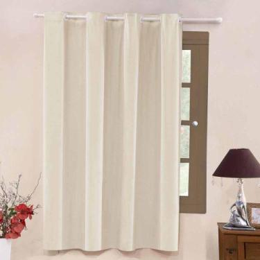 Imagem de Cortina PVC Corta Luz Blackout 1,10m x 1,30m  Palha Folha Unica - Impe