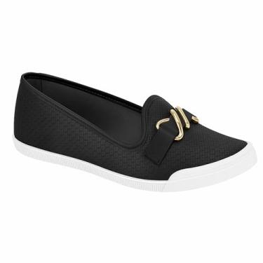 Imagem de Sapatilha Moleca Feminina Alpargata Napa Metalico 5109.796 - Original (Preto, BR, Adulto, Numérico, 34)