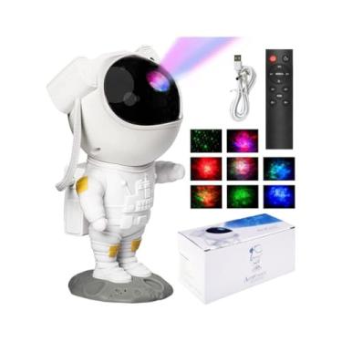 Imagem de Projetor Astronauta Lua Galaxia Infantil Abajur Led Menino