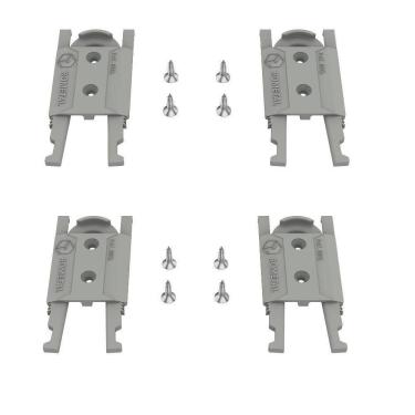 Imagem de 02 Jg Dispositivo Anti-Descarrilamento Porta Armário Correr