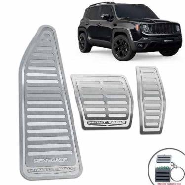 Imagem de Pedaleiras + Descanso Jeep Renegade Night Eagle Prata