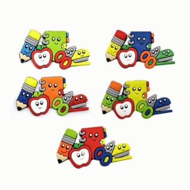 Imagem de Aplique Emborrachado Materiais Escolares Com 10 Unidades