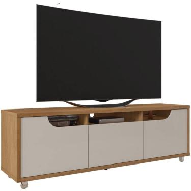 Imagem de Rack Bancada Para Tv 60 Pol 160cm 11079 Cedro Off White DCASA