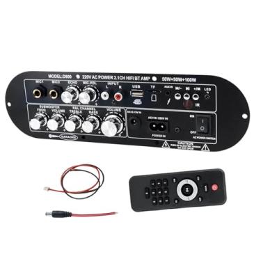 Imagem de AsrMyjcx Mecanismo de proteção do amplificador de áudio de canal 10M Conexão Placa receptora de áudio D800 2.1 para rádio AUX Cartão TF