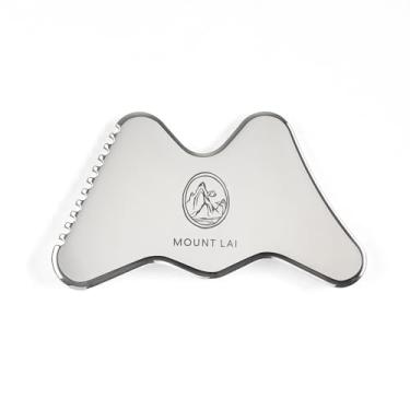 Imagem de Mount Lai A ferramenta de contorno Gua Sha de aço inoxidável Vitality Qi – Ferramentas Guasha para rosto e corpo para autocuidado, escultura, alívio de inchaço e massagem de tensão muscular