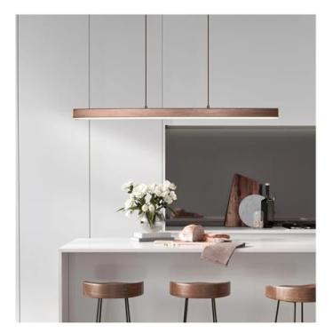 Imagem de Iluminação de lustre LED moderno para sala de jantar - Restaurante Long Hanging Lights Luminárias de escritório Iluminação de bar Lâmpadas de estudo Luminária de lustre