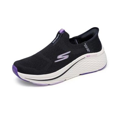 Imagem de Skechers Tênis feminino Max Cushion Elite 2.0 Eternal Hands Free Slip-ins, Preto/roxo, 38