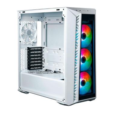 Imagem de Gabinete Gamer Cooler Master Maxterbox MB520 - 4 Coolers ARGB - ATX - Branco - MB520-WGNN-S01
