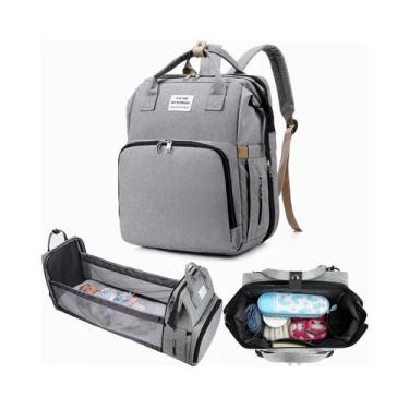 Imagem de Mochila, bolsa de fraldas, trocador de berço, portátil, 3 em 1 - Light