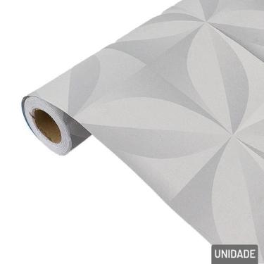 Imagem de Papel de Parede 45cm X 5m Arabesco Cinza - Tudo em Caixa