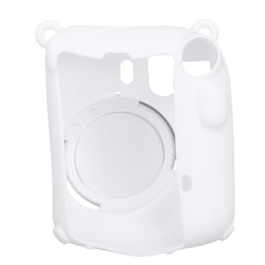 Imagem de Akozon Capa Protetora para Câmera Adequada para Câmera Mini12, Capa Protetora Fina e Macia de Silicone Antiderrapante (Branco)