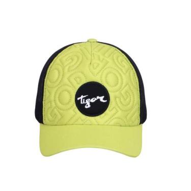 Imagem de Boné Infantil Tigor T. Tigre C/ Tela e Bordado TGR 18, Amarelo, P