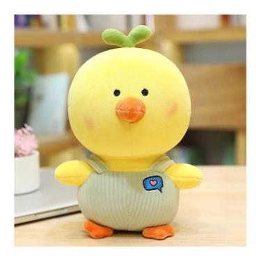 Imagem de Fantasia de frango de pelúcia de pelúcia com macacão