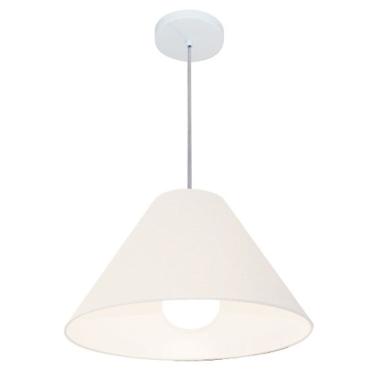 Imagem de Pendente Cone Branco MJ-4078 Para Mesa de Jantar e Estar