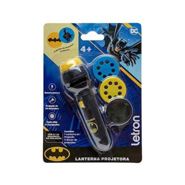 Imagem de Brinquedo Lanterna Projetora Batman Com 24 Desenhos - Letron