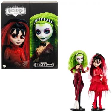 Imagem de Monster High Skullector Beetlejuice & Lydia Deetz 2-Pack – Bonecas Colecionáveis