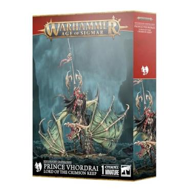 Imagem de Warhammer Age of Sigmar Soulblight Gravelords Prince Vhordrai, Lord of The Crimson Keep - (2025 Edition)