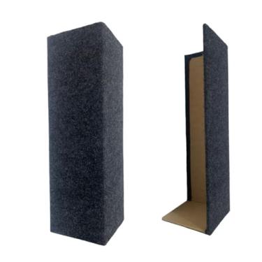 Imagem de Kit Arranhador Para Gatos Protedor Canto 2un Sofá Cama Box (Grafite)