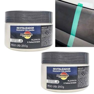 Imagem de 2 revitalizador cera de plasticos blend car renova parachoque