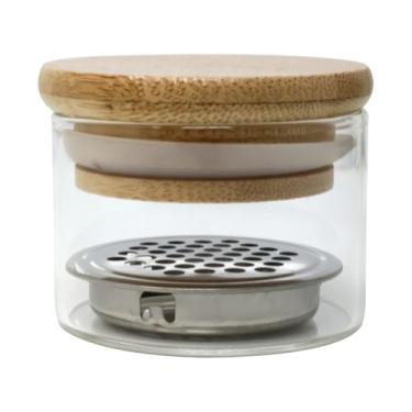 Imagem de Escovas de unhas, copo de lavagem, portátil, para arte de unhas, lavadora, prato de acrílico, purpurina, pó, escova de limpeza de unhas, em camadas, copo de lavagem com tampa de madeira