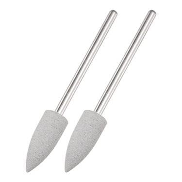 Imagem de 2 peças de rodas de polimento de borracha de silicone, cabeça de polimento pontiaguda de 6 mm de diâmetro para ferramenta rotativa elétrica