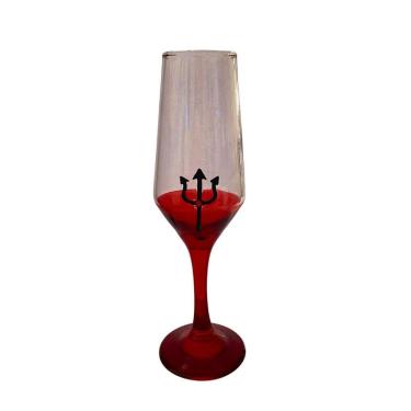 Imagem de Taça Pomba Gira Tridente Champagne Vidro 186Ml