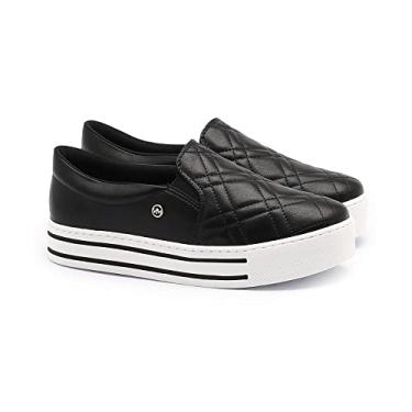 Imagem de Tênis Via Marte Slip On Matelassê Preto