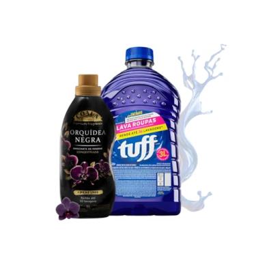 Imagem de Tuff e Coala Kit Lava Roupas Concentrado 3L com Enzimas, Amaciante Premium 1L, Biodegradável, Rende 30 Lavagens (Lava Roupas Tuff + Amaciante Orquidea Negra)