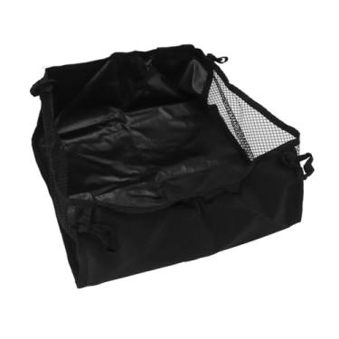 Imagem de Gonetre Bolsa para cadeira de rodas 600D Oxford pano portátil embaixo da cesta de armazenamento para andador rollator preto 35 x 31 cm