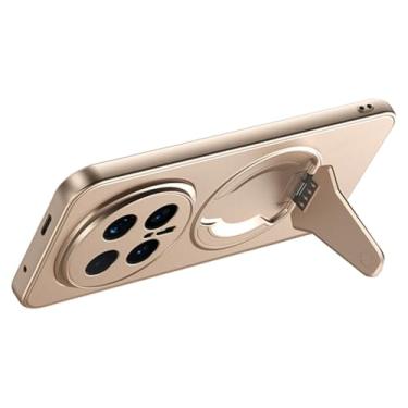 Imagem de LTLMYDAM Capa fosca para Honor Magic 8 Pro/8, suporte de sucção magnética, capa de proteção para câmera, fina, antiderrapante, capa à prova de choque, dourada, 8 Pro