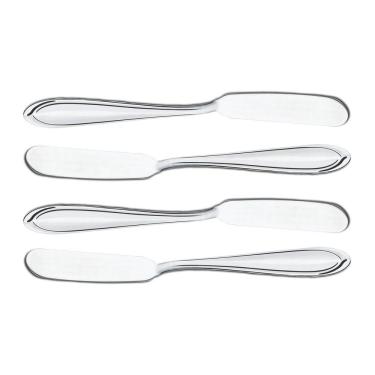 Imagem de Jogo De Espátulas Para Manteiga Tramontina Laguna Em Aço Inox 4 Peças Tramontina